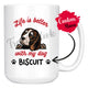 Personalized Beagle Dog Mom Dad Mug, Custom Dog's Name Gift