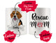 Personalized Beagle Dog Rescue Mom Dad Mug, Best Dog Owner Gift