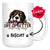 Personalized Beagle Dog Mom Dad Mug, Custom Dog's Name Gift