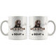 Personalized Bearded Collie Dog Mom Dad Mug, Custom Dog's Name Gift
