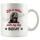 Personalized Bearded Collie Dog Mom Dad Mug, Custom Dog's Name Gift