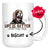 Personalized Bearded Collie Dog Mom Dad Mug, Custom Dog's Name Gift