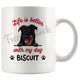 Personalized Beauceron Dog Mom Dad Mug, Custom Dog's Name Gift