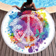 Butterfly Round Beach Towel - Freedom Look