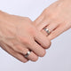 Crystal Zircon Rose Gold Ring - Stainless Steel - Freedom Look