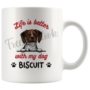 Personalized Belgian Brakk Dog Mom Dad Mug, Custom Dog's Name Gift