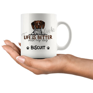 Personalized Belgian Brakk Dog Mom Dad Mug, Custom Dog's Name Gift