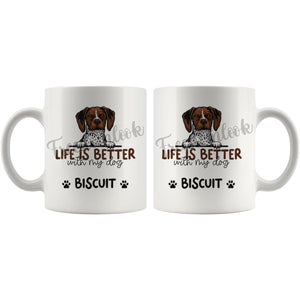 Personalized Belgian Brakk Dog Mom Dad Mug, Custom Dog's Name Gift