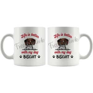 Personalized Belgian Brakk Dog Mom Dad Mug, Custom Dog's Name Gift