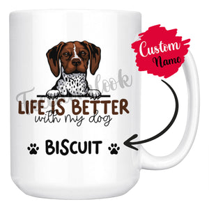 Personalized Belgian Brakk Dog Mom Dad Mug, Custom Dog's Name Gift