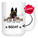 Personalized Belgian Malinois Dog Mom Dad Mug, Custom Dog's Name Gift