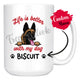 Personalized Belgian Malinois Dog Mom Dad Mug, Custom Dog's Name Gift