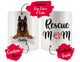 Personalized Belgian Malinois Dog Rescue Mom Dad Mug, Best Dog Owner Gift