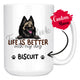 Personalized Belgian Tervuren Dog Mom Dad Mug, Custom Dog's Name Gift