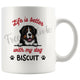 Personalized Bernese Mountain Dog Mom Dad Mug, Custom Dog's Name Gift