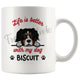 Personalized Bernese Mountain Dog Mom Dad Mug, Custom Dog's Name Gift