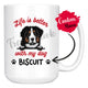 Personalized Bernese Cattle Dog Mom Dad Mug, Custom Dog's Name Gift