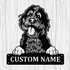 Personalized Bernedoodle Metal Sign, Dog Owner Wall Art, Memorial Gift