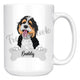 Personalized Bernedoodle Dog Mom Dad Mug, Funny Dog Owner Gift