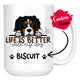 Personalized Bernese Mountain Dog Mom Dad Mug, Custom Dog's Name Gift