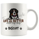 Personalized Bernese Mountain Dog Mom Dad Mug, Custom Dog's Name Gift