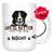 Personalized Bernese Cattle Dog Mom Dad Mug, Custom Dog's Name Gift