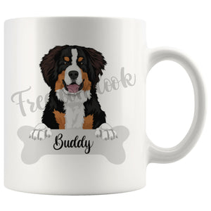 Personalized Bernese Mountain Dog Mom Dad Mug, Funny Dog Owner Gift