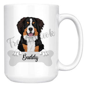 Personalized Bernese Mountain Dog Mom Dad Mug, Funny Dog Owner Gift