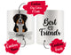 Personalized Bernese Mountain Dog Rescue Mom Dad Mug, Best Dog Owner Gift
