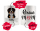 Personalized Bernese Mountain Dog Rescue Mom Dad Mug, Best Dog Owner Gift