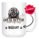 Personalized Bichon-Lyon Dog Mom Dad Mug, Custom Dog's Name Gift