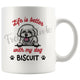 Personalized Bichon Frise Dog Mom Dad Mug, Custom Dog's Name Gift
