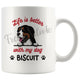 Personalized Big Mountain Dog Mom Dad Mug, Custom Dog's Name Gift