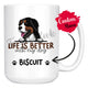 Personalized Big Mountain Dog Mom Dad Mug, Custom Dog's Name Gift