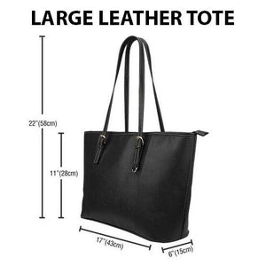 Golden Sea Turtle Large PU Leather Tote - Freedom Look