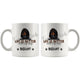 Personalized Black Coonhound Dog Mom Dad Mug, Custom Dog's Name Gift