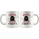 Personalized Black Coonhound Dog Mom Dad Mug, Custom Dog's Name Gift