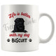 Personalized Black Russian Terrier Dog Mom Dad Mug, Custom Dog's Name Gift