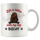 Personalized Bloodhound Dog Mom Dad Mug, Custom Dog's Name Gift