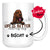 Personalized Bloodhound Dog Mom Dad Mug, Custom Dog's Name Gift