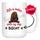 Personalized Bloodhound Dog Mom Dad Mug, Custom Dog's Name Gift