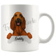 Personalized Bloodhound Dog Mom Dad Mug, Funny Dog Owner Gift