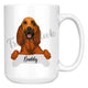 Personalized Bloodhound Dog Mom Dad Mug, Funny Dog Owner Gift