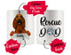 Personalized Bloodhound Dog Rescue Mom Dad Mug, Best Dog Owner Gift