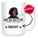 Personalized Bluetick Coonhound Dog Mom Dad Mug, Custom Dog's Name Gift