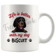 Personalized Bluetick Coonhound Dog Mom Dad Mug, Custom Dog's Name Gift