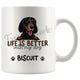 Personalized Bluetick Coonhound Dog Mom Dad Mug, Custom Dog's Name Gift