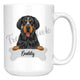 Personalized Bluetick Coonhound Dog Mom Dad Mug, Funny Dog Owner Gift