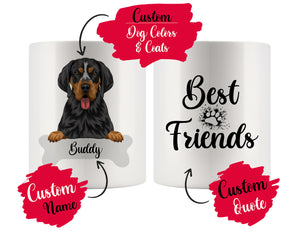 Personalized Bluetick Coonhound Dog Rescue Mom Dad Mug, Best Dog Owner Gift