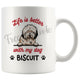 Personalized Bobtail Dog Mom Dad Mug, Custom Dog's Name Gift